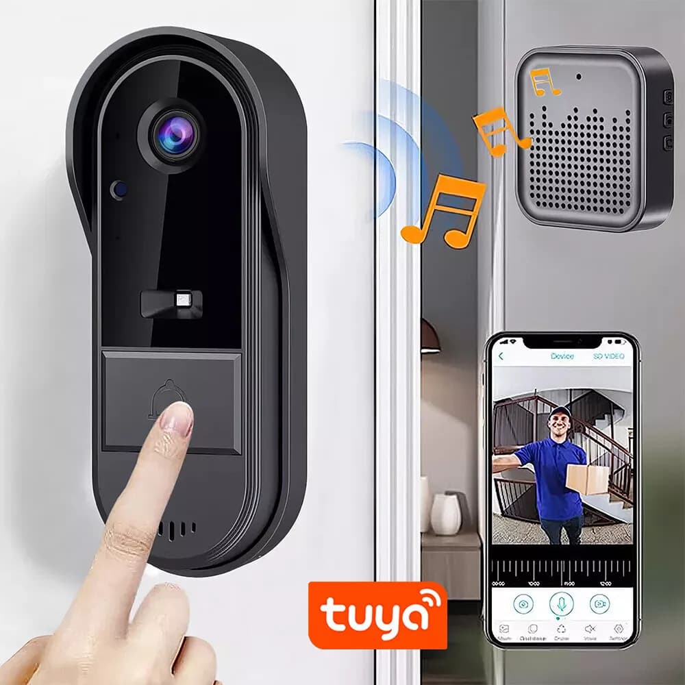 New Tuya M15 Smart Low Power Wireless WiFi Video Doorbell Monitor Waterproof Base Cloud Storage
