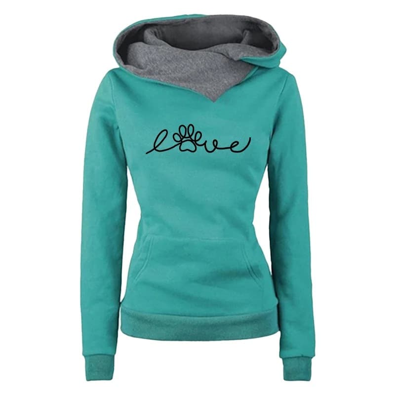 Women Sweatshirt Printed Casual Sports Hoodie Outdoor Street Hot Sale Jogging Women Clothing Office