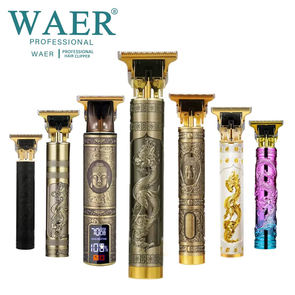 Wa State-owned cross-border electric hair clipper, new model, electric hair trimmer, hair clipper with engraved sideburns, wholesale.