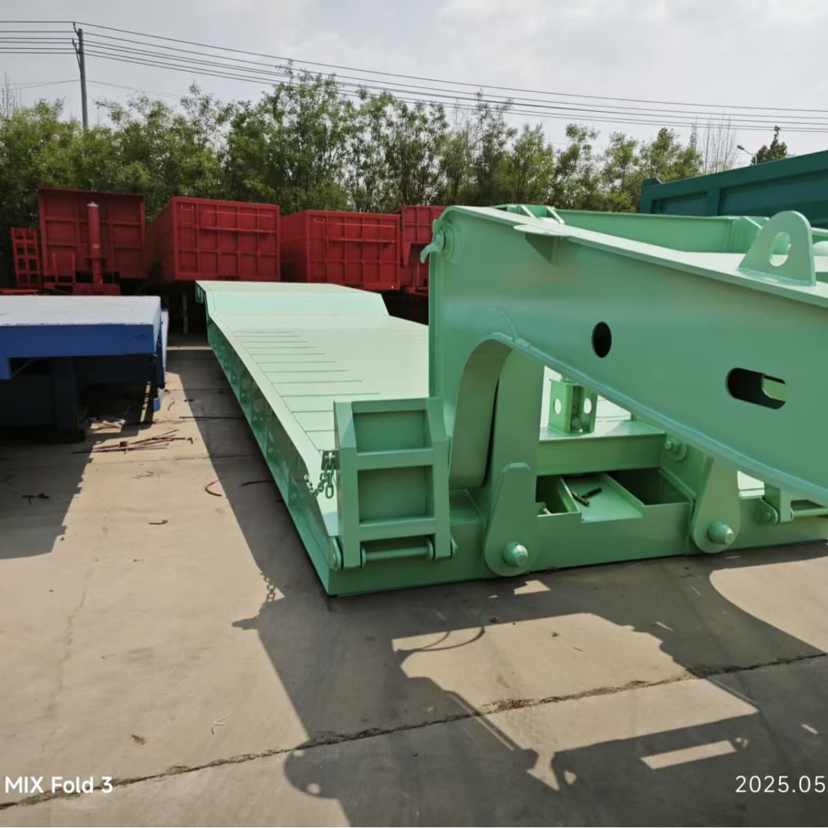 Ready Stock Sale Export Excavator Carrier Semi-Trailer Equipment Transport Semi-Trailer, Heavy Haulage Vehicle, Heavy-Duty Vehicle
