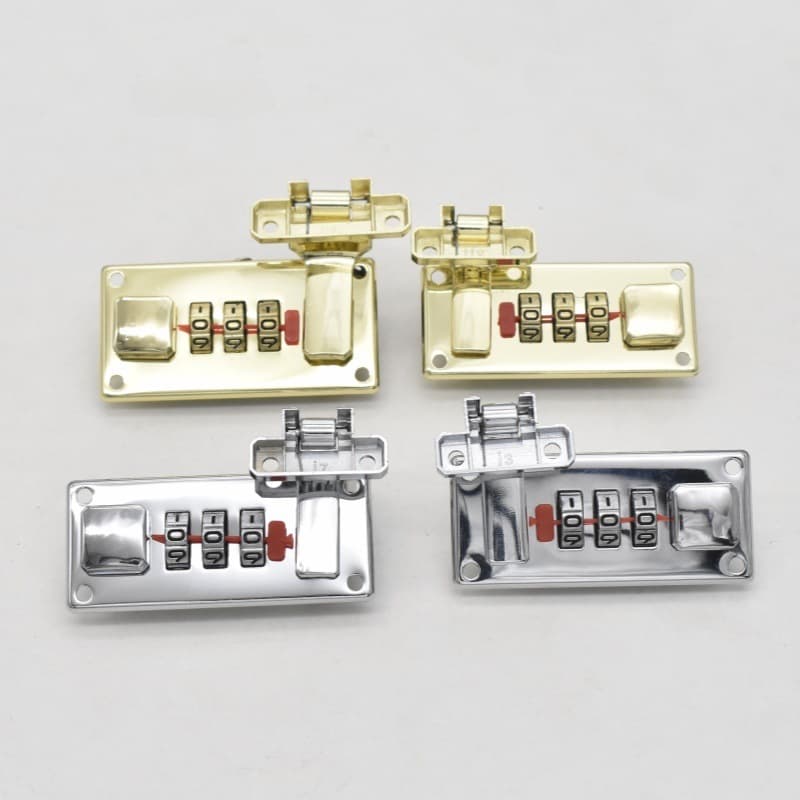 Factory stock luggage combination pair locks, toolbox latches, anti-theft left-right combination locks, internal/external adjustable key locks