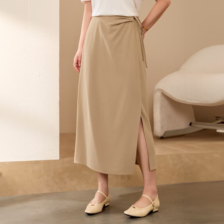 [Personal design straps and versatile slimming skirt] Slim and beautiful plus size women's clothing for fat mm 2025 summer new style