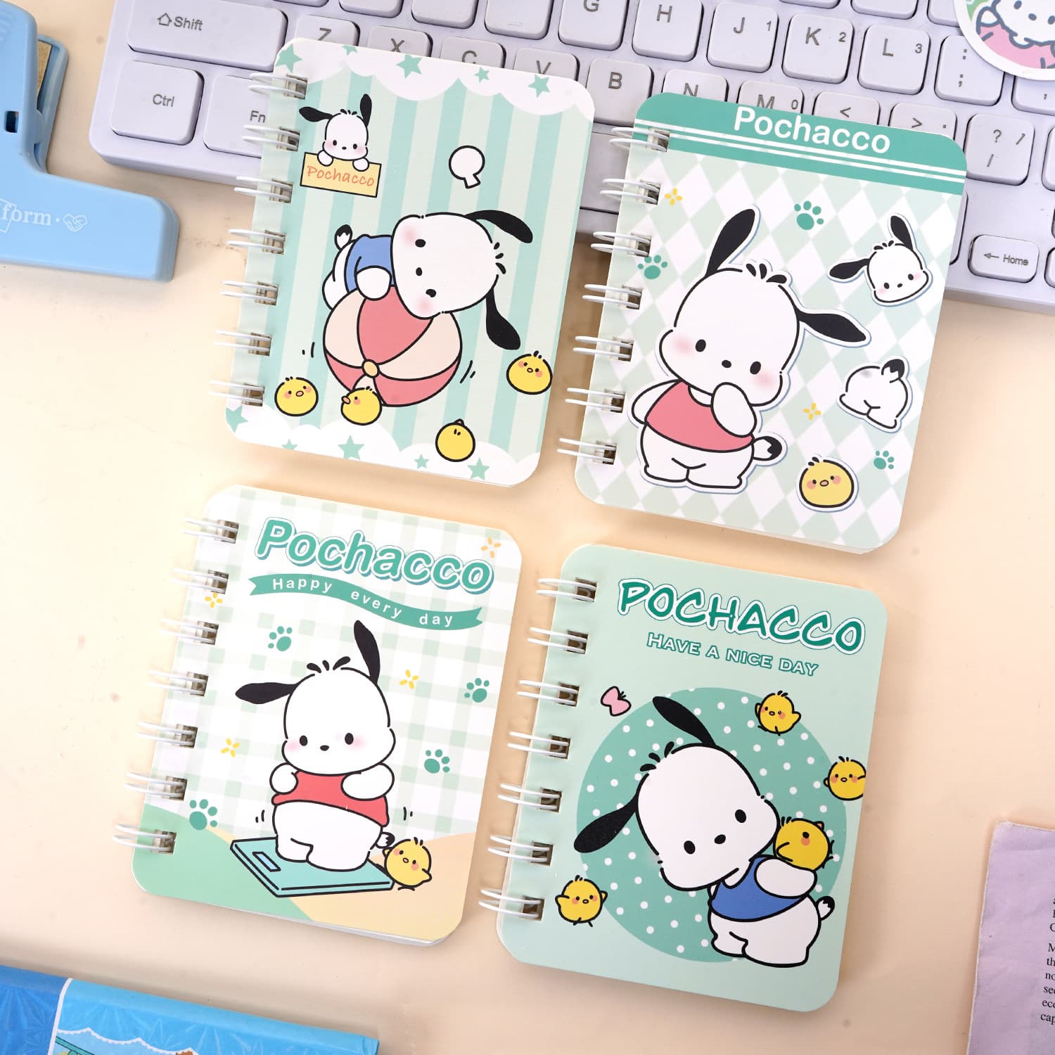Pacha dog notepad cute little pocket student A7 coil notebook thickened small notebook Sanrio notebook