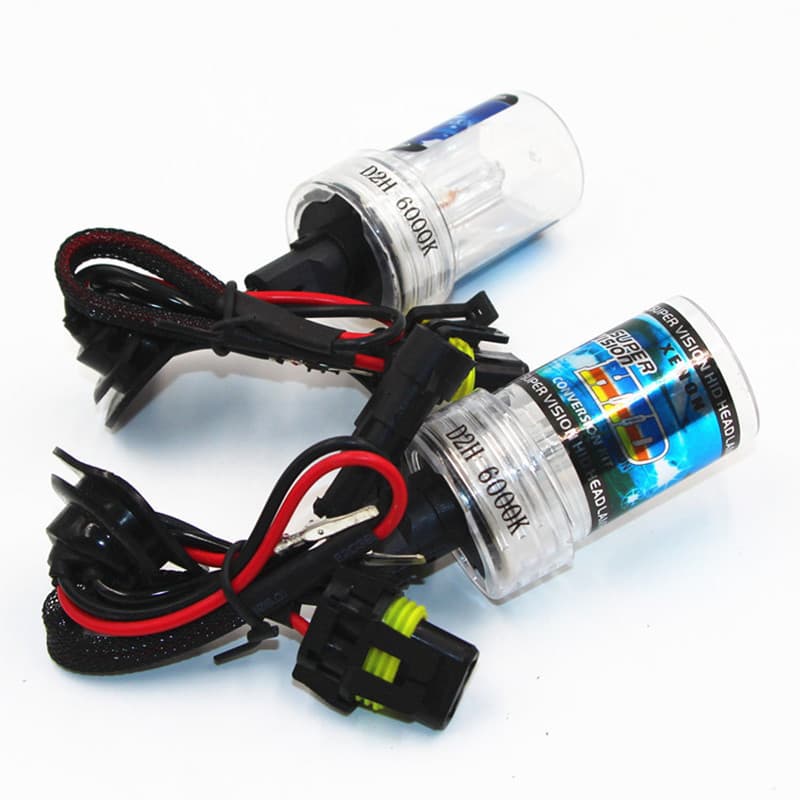 High Brightness D2H 6000K HID Air Lamp Bulb Car Light White Light High Intensity Fast Start Transparent Lens Motorcycle Equipment