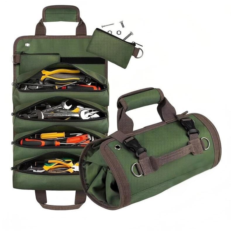 Cross-border Roll-up Tool Kit Oxford Cloth Tool Bag Car Tool Storage Bag Multifunctional Electrician Bag