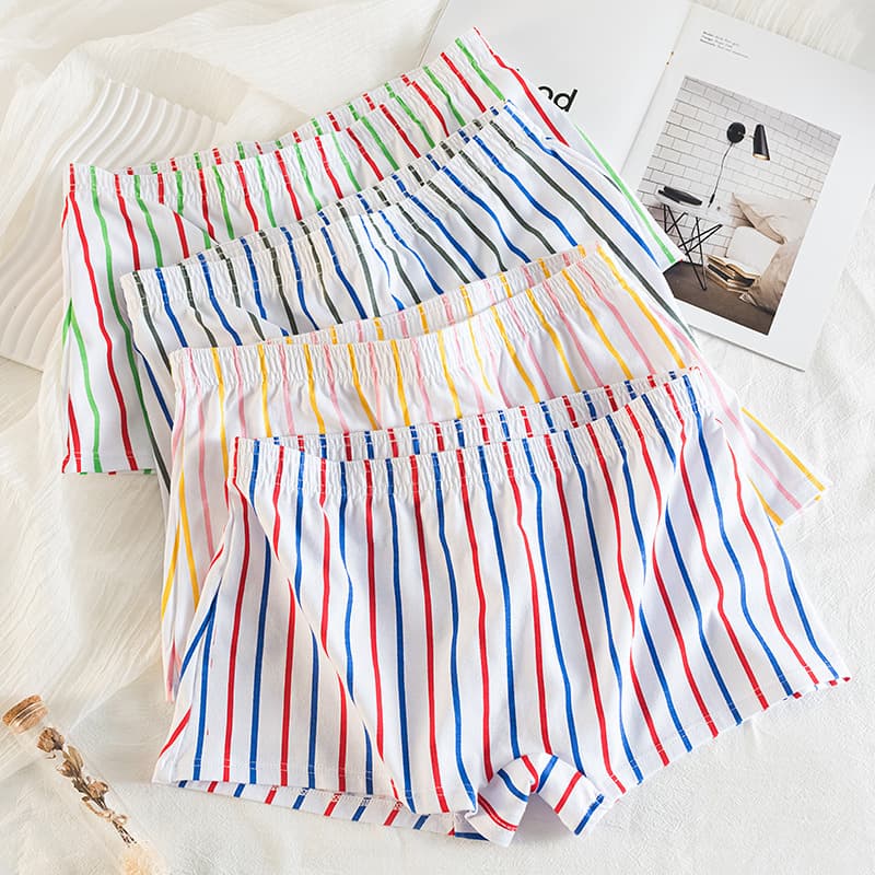 Cross-border Arrow pants men's underwear boxer briefs pure cotton printed breathable large size youth home pants loose boxer briefs