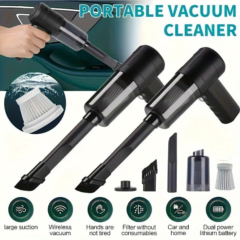 2026 New Cross-border Drop Shipping 4000Pa Dual Turbo Motor Handheld Vacuum Cleaner