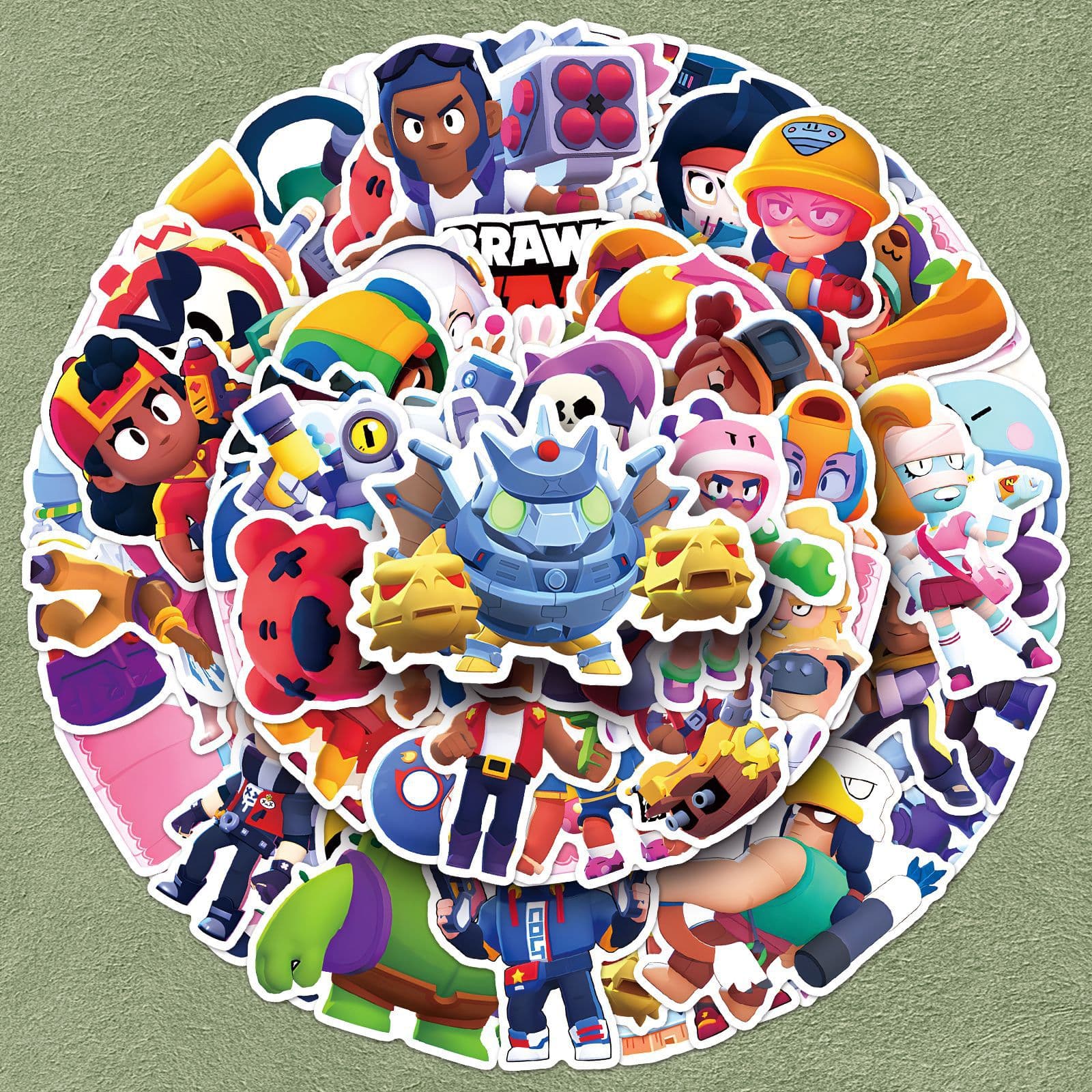 High Definition Brawl Stars Stickers for Mobile Game Wild West Battle Scrapbooking Cute Cartoon Print Decorations Wholesale