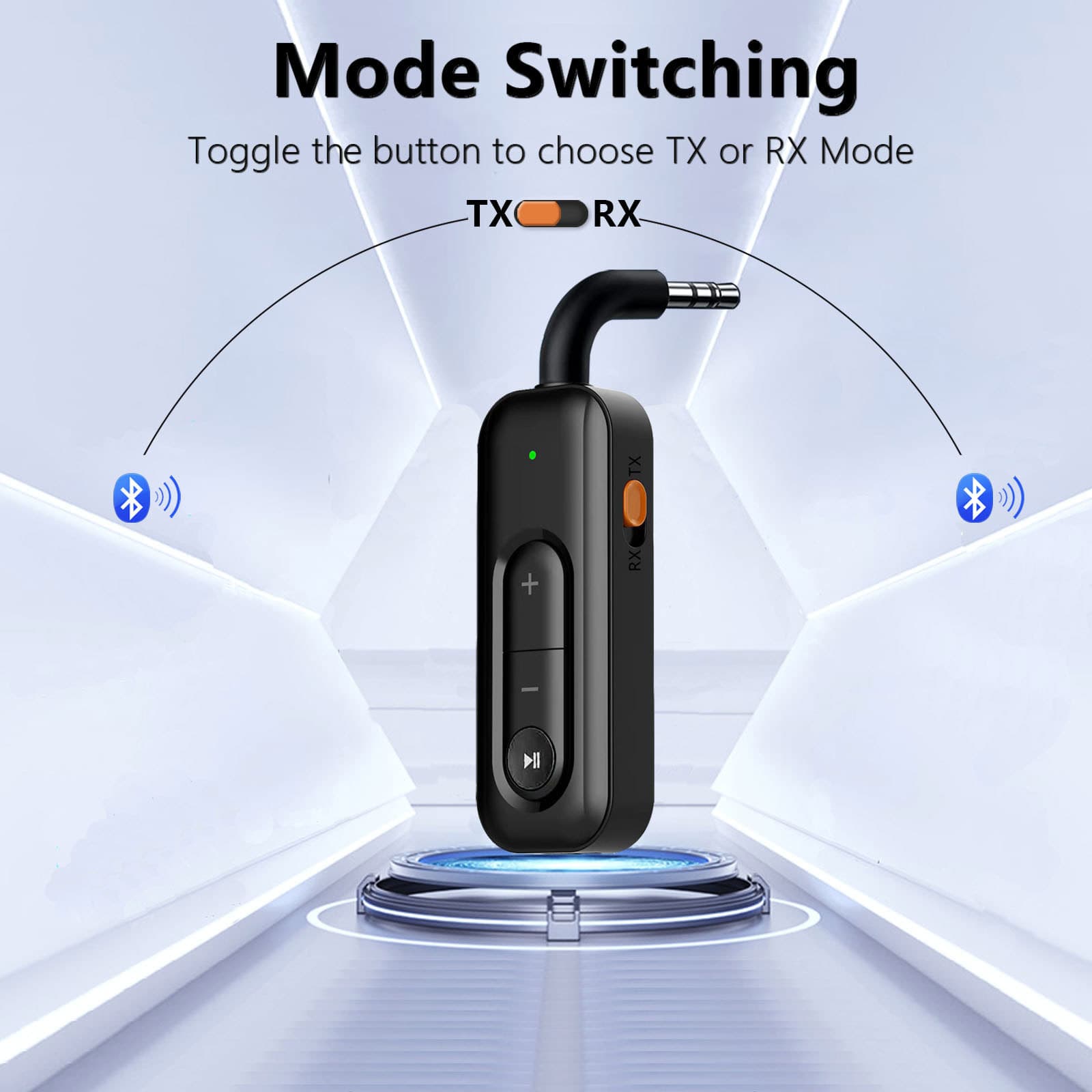Car Bluetooth Receiver AUX Bluetooth Transmitter Hands-Free Calling Bluetooth Adapter 2-in-1 Dual Connection