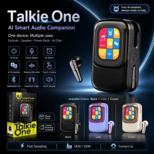 AI Assistant Smart Interaction Tell Jokes Translate Bluetooth Earbuds Remote Camera HiFi Sound Quality Phone Charging