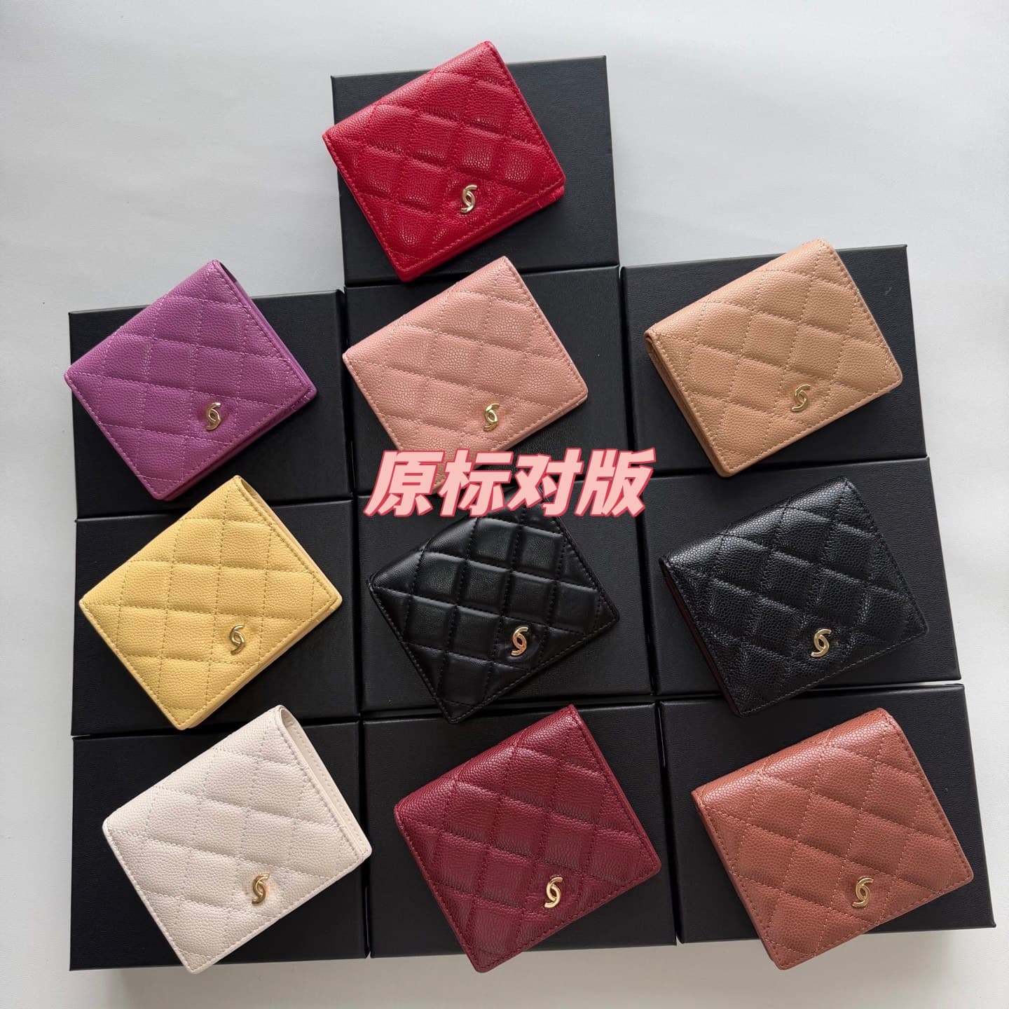 Diamond Pattern Genuine Leather Small Wallet 2026 New Style Compact Coin Thin Lightweight Premium Two-Fold Short Cowhide