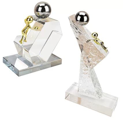 Modern light luxury crystal character ornaments, home desktop soft decorations, model rooms, exhibition halls, TV wine cabinets, handicrafts