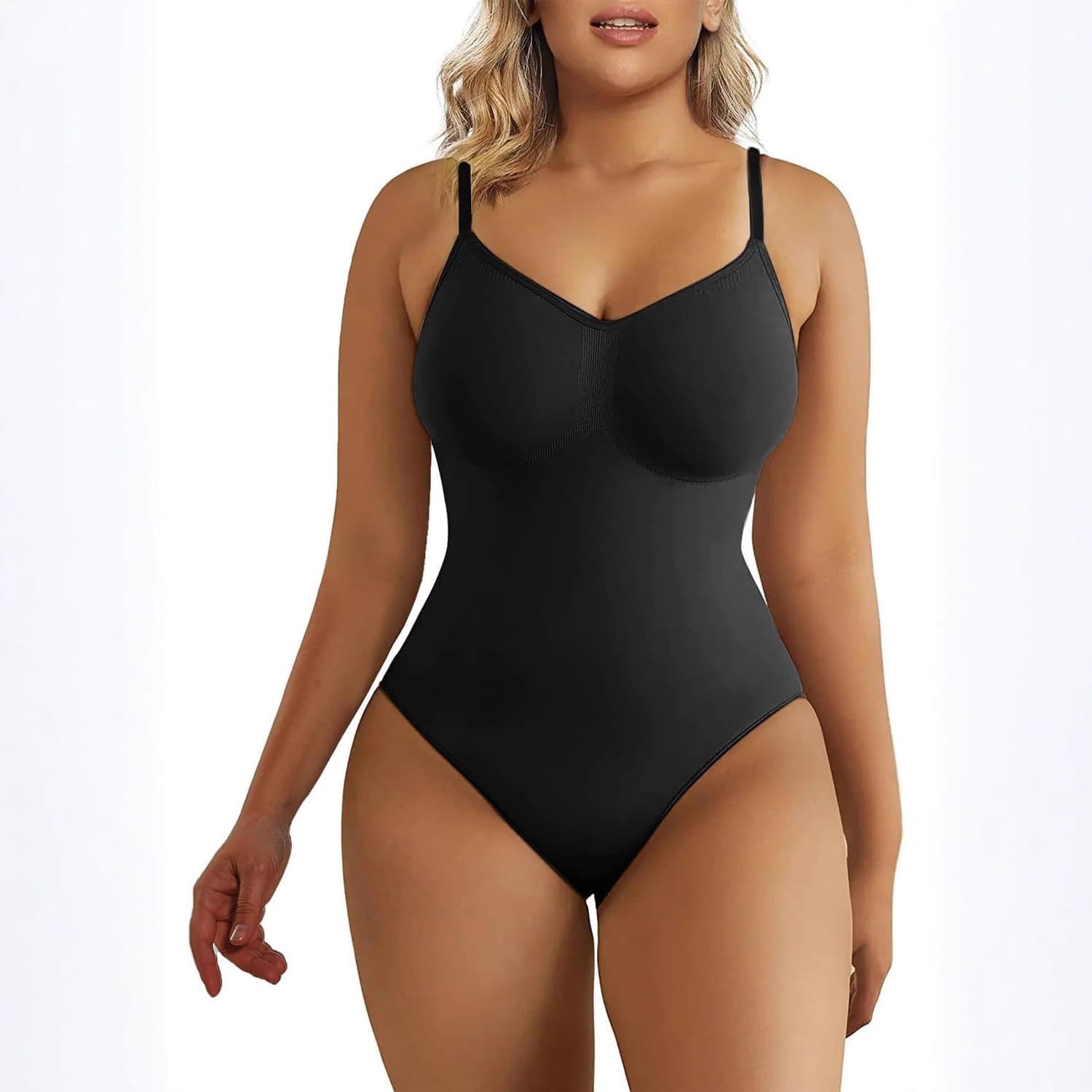 SHAPERX Women's Shapewear Bodysuit Tummy Control Seamless Waist Trainer Slimming Body Shaper