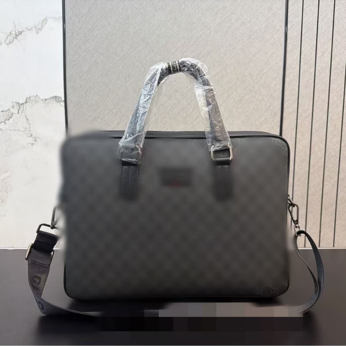 Gucci Manufacturer New Men's Handbag Top Layer Cowhide Men's Shoulder Bag Large Capacity Men's Briefcase
