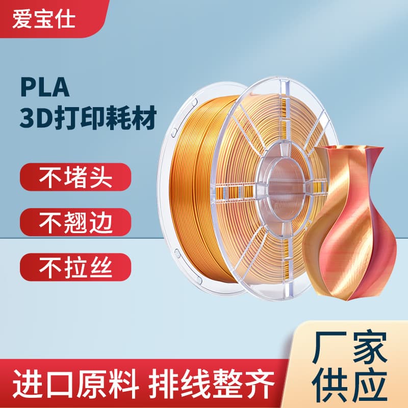 iBOSS 3D Printing Supplies Silk Dual-Color/Tri-Color 1.75mm PLA+ 3D Printing Supplies 1KG