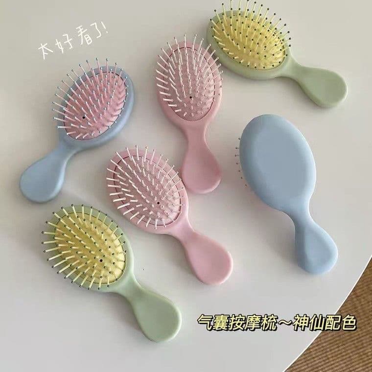 Portable Mini Cushion Comb for Home Use, Cute Travel Hairbrush, Massage Comb for Women, Small Air Cushion Comb