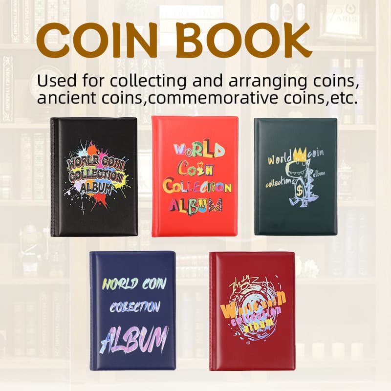 Cross-border Exclusive Foreign Trade Hot-selling English Color Printing 120-Coin Album Coin Commemorative Coin Collection Album Customizable
