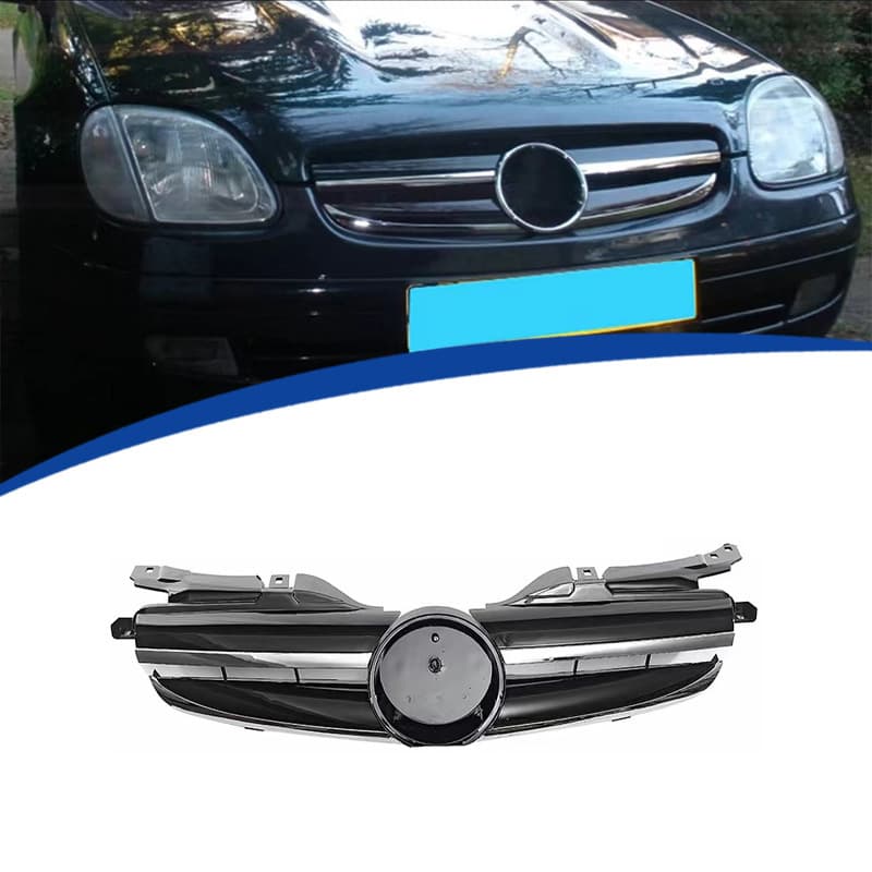 Suitable for 1998-2004 Slk Modified Amg Style Grille R170 Grille Abs Original Car Replacement
