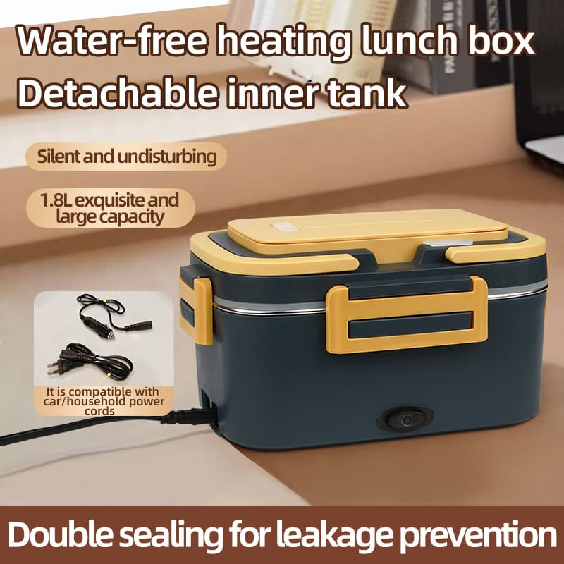 New No-Water Electric Lunch Box, Heated Lunch Box, Insulated Lunch Box, Electric Heating Lunch Box, US Plug, EU Plug