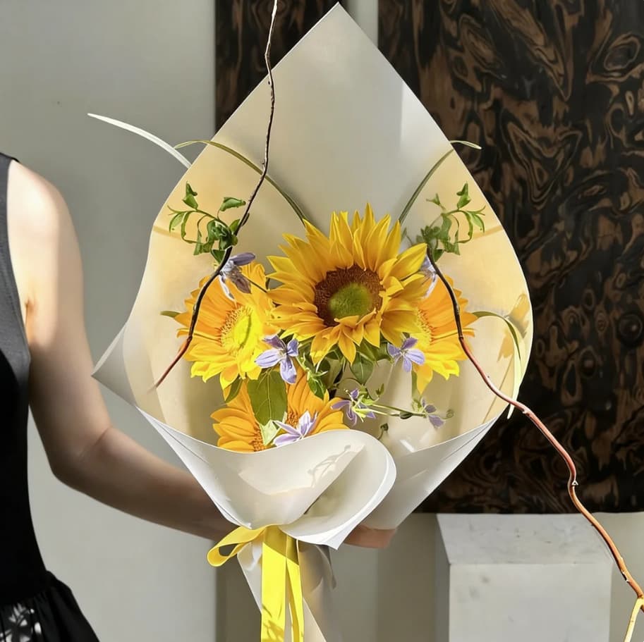 Thickened Hard Cardboard Stiff Paper Pure White Flower Wrapping Paper High-Quality Bouquet Packaging Material Wholesale