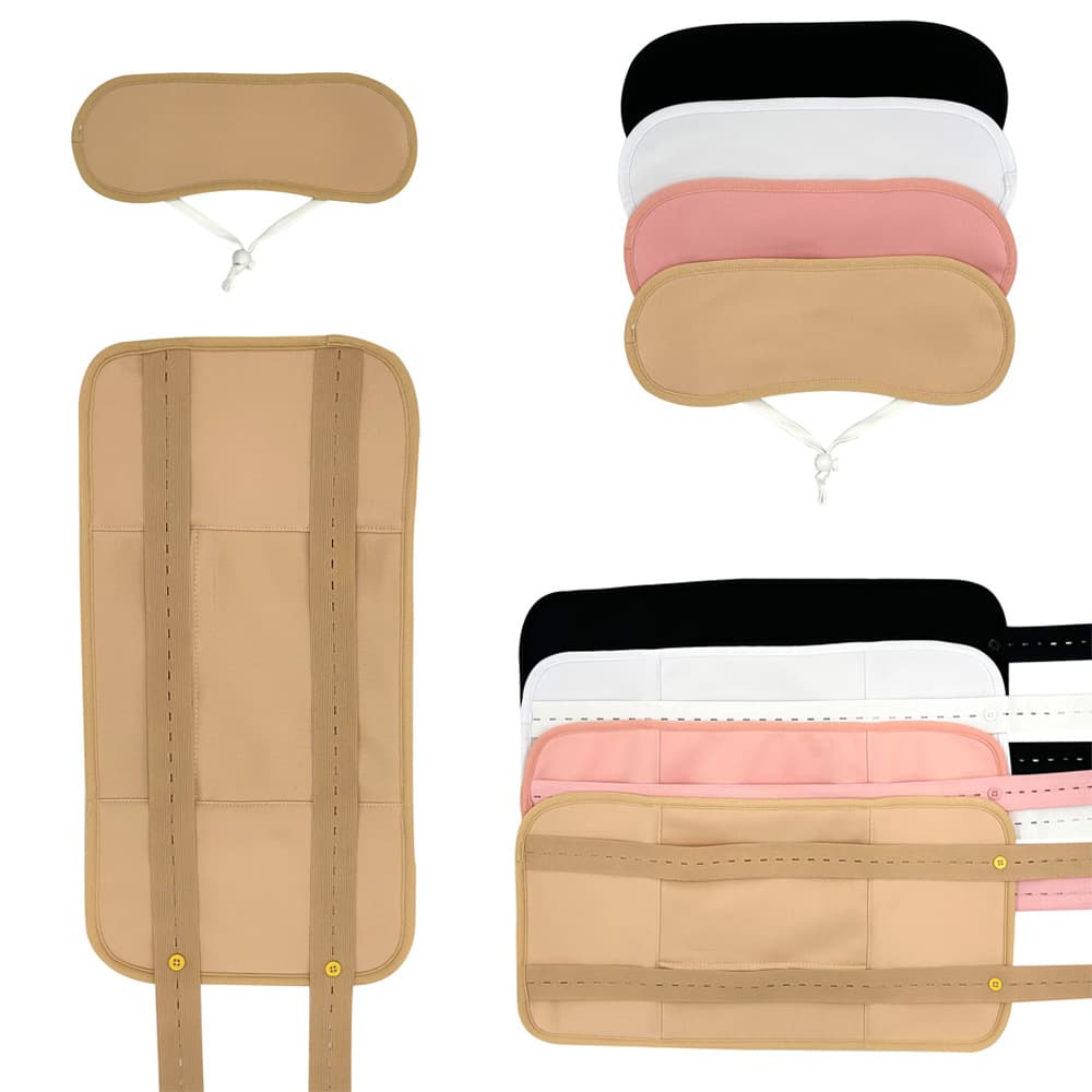 Reusable castor oil sachets, essential oil care aids, soft wool, sleep aids/self-care tools