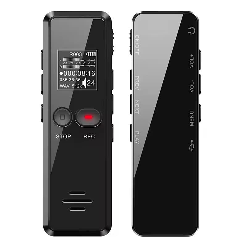 Cross-Border Premium Voice-Activated Recorder Smart HD Voice Recorder MP3 Player English Version for Export