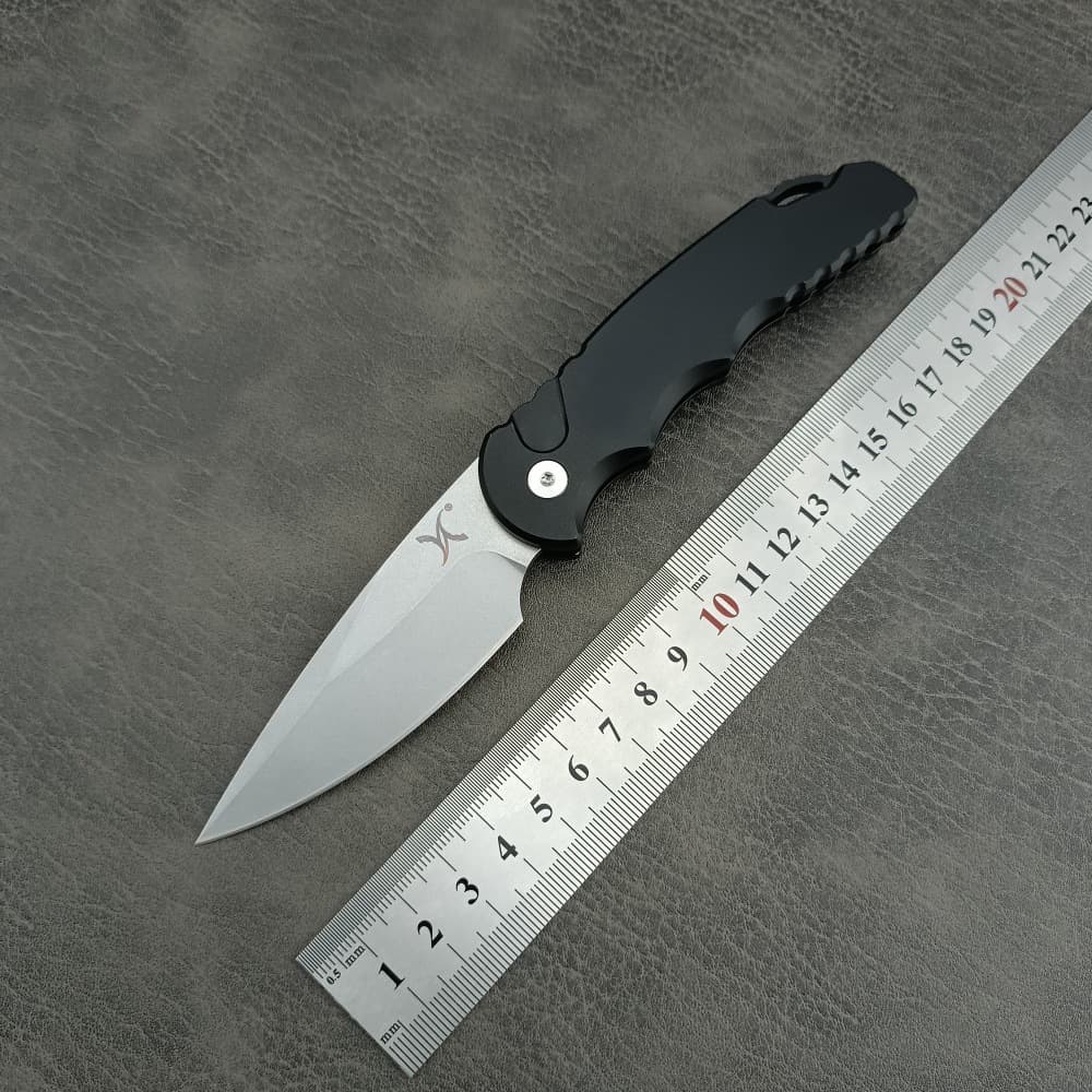 New Huaao T501 folding knife aluminum alloy handle D2 steel high hardness folding knife outdoor knife wilderness survival knife