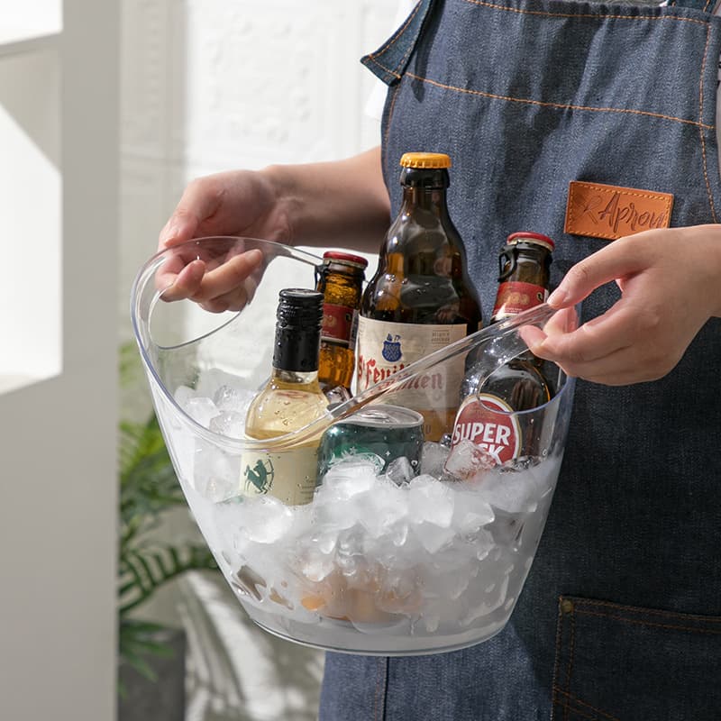 Ice Bucket for Bar, Red Wine, Cocktail, Beer Basket, Multi-Use Storage Bin, Fruit and Vegetable Bin, Camping Multi-Purpose Storage Tub