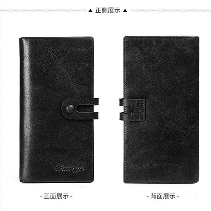 Men's Long Vintage Wallet, Popular Export Model, Clutch Wallet, Card Holder Integrated Men's Leather Wallet