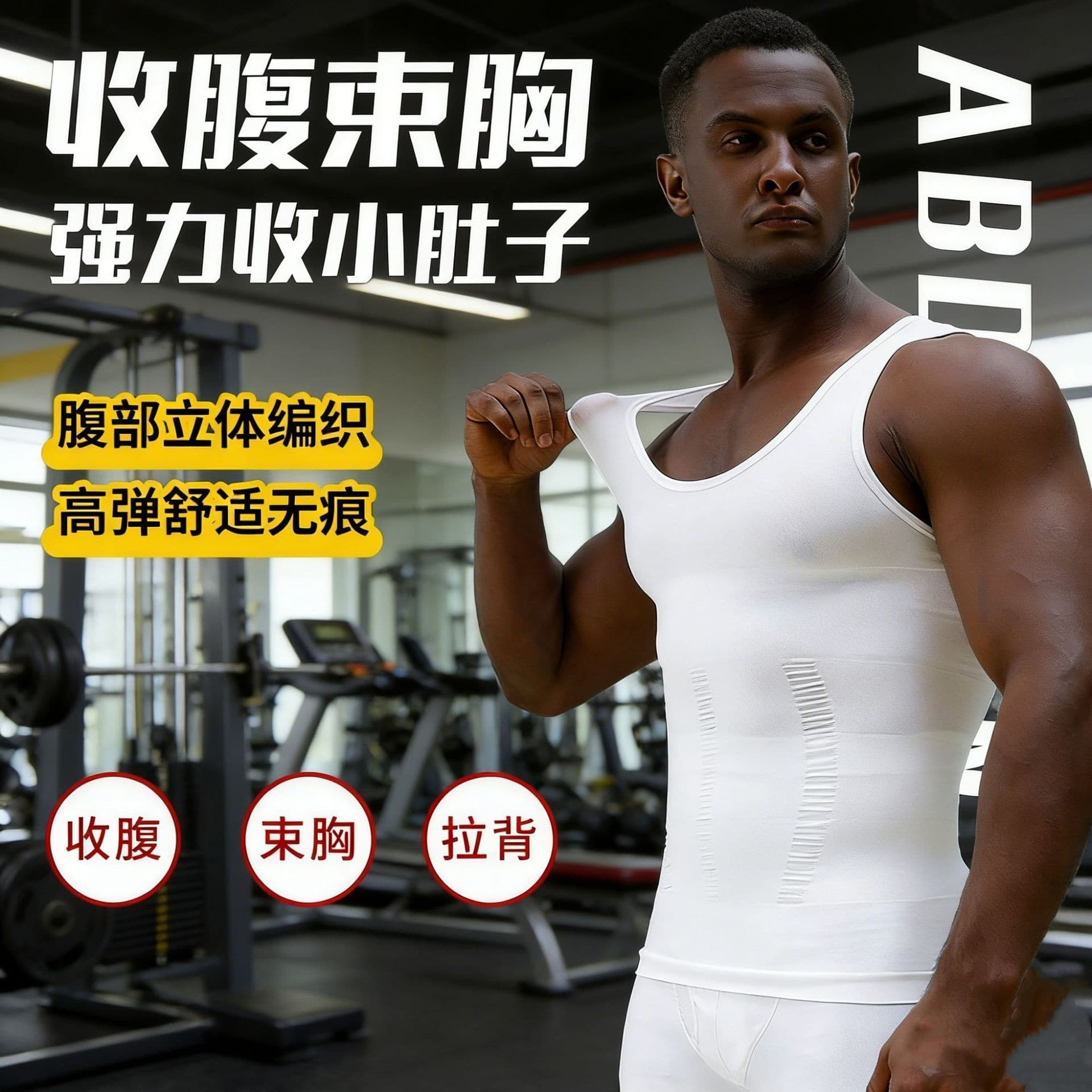 Men's Shapewear Compression Vest Tummy Control Sleeveless Breathable Fitness Sports Amazon Wholesale