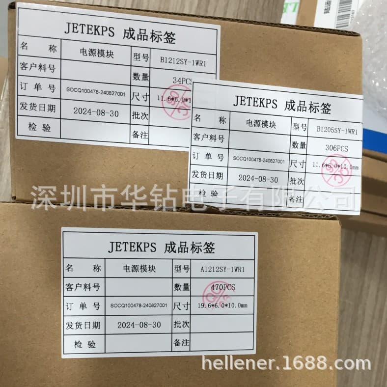 Agent Jiant Isolated Unregulated 1W Single Output DC-DC Power Module B1205SY-1WR1