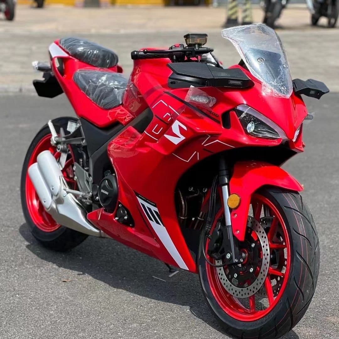Jian She Dk400 Motorcycle Single Swing Arm Motorcycle Can Be Licensed Sports Car Double Cylinder Water-Cooled 400 Ducason National Iv Efi