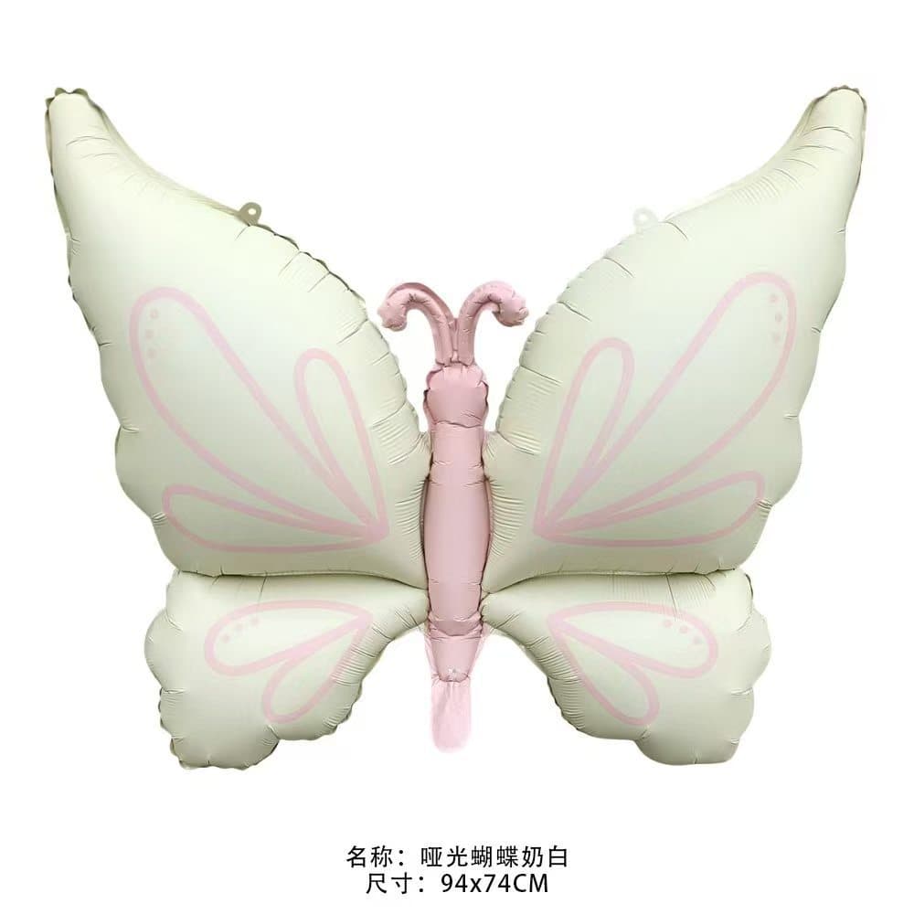Cross-border Gradient Ice Blue Purple Pink Butterfly Aluminum Film Balloons Festival Street Vendor Wholesale Foil Balloons Decoration Props