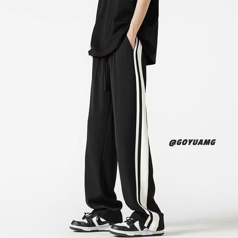 High Quality 3D Waist Sports Pants Men's Pants 2024 Spring Summer Sweatpants Men's Loose Knit Straight Casual Long