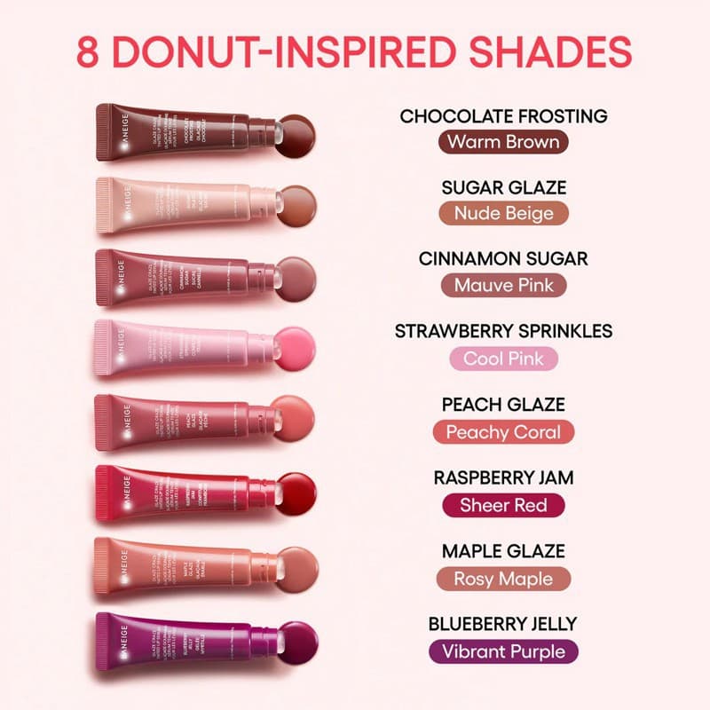 Cross-border new model-ANEIGE lip gloss lip essence donut tinted lip balm