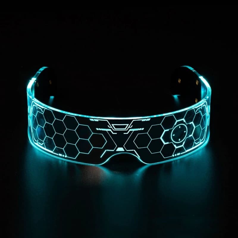 LED luminous glasses feel cyberpunk colorful technology bar disco colorful goggles trend colorful luminous