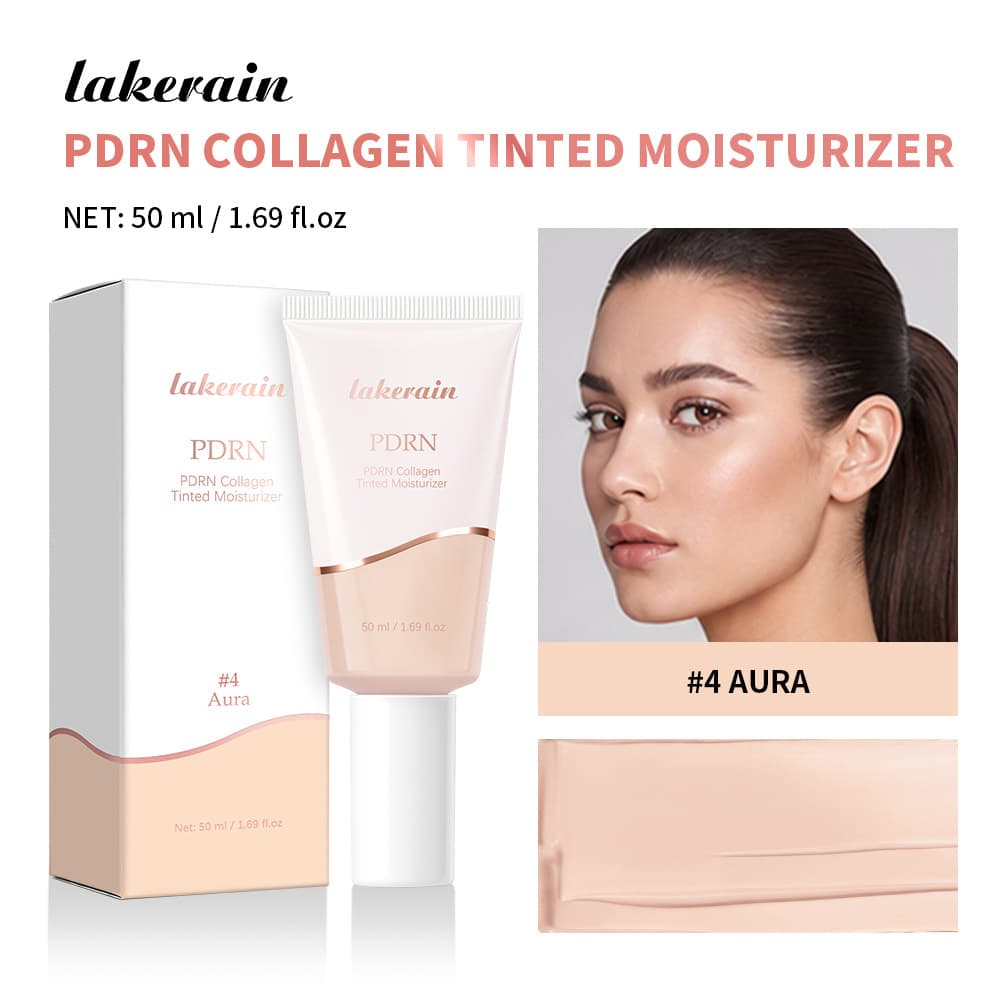 Cross-border lakerain PDRN Collagen Tinted Moisturizing Cream Long-lasting Makeup Non-oxidizing Non-dulling Soft-focus Lightweight