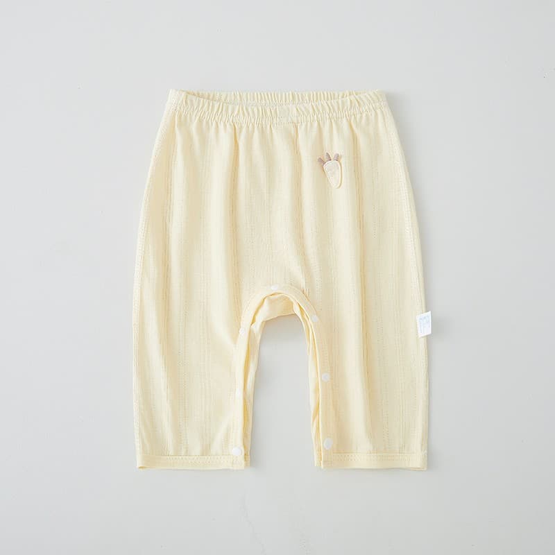 Baby Pants Summer Thin Breathable Snap Button A-Class Pure Cotton Baby Bottom Long Pants Newborn Infant PP Pants