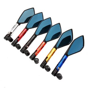 Motorcycle Modification Accessories Modified Rearview Mirror Craftsmanship Motorcycle Electric Vehicle Mirror Reversing Pentagon Rearview Mirror