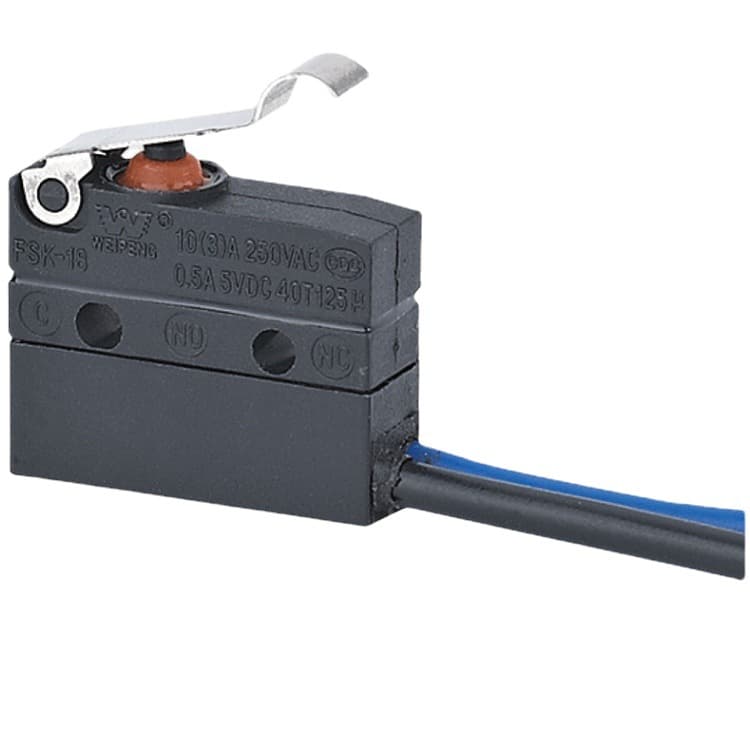 Waterproof Large Micro Switch with Wire IP67 Snap-Action Micro Switch Automotive Waterproof Micro Switch