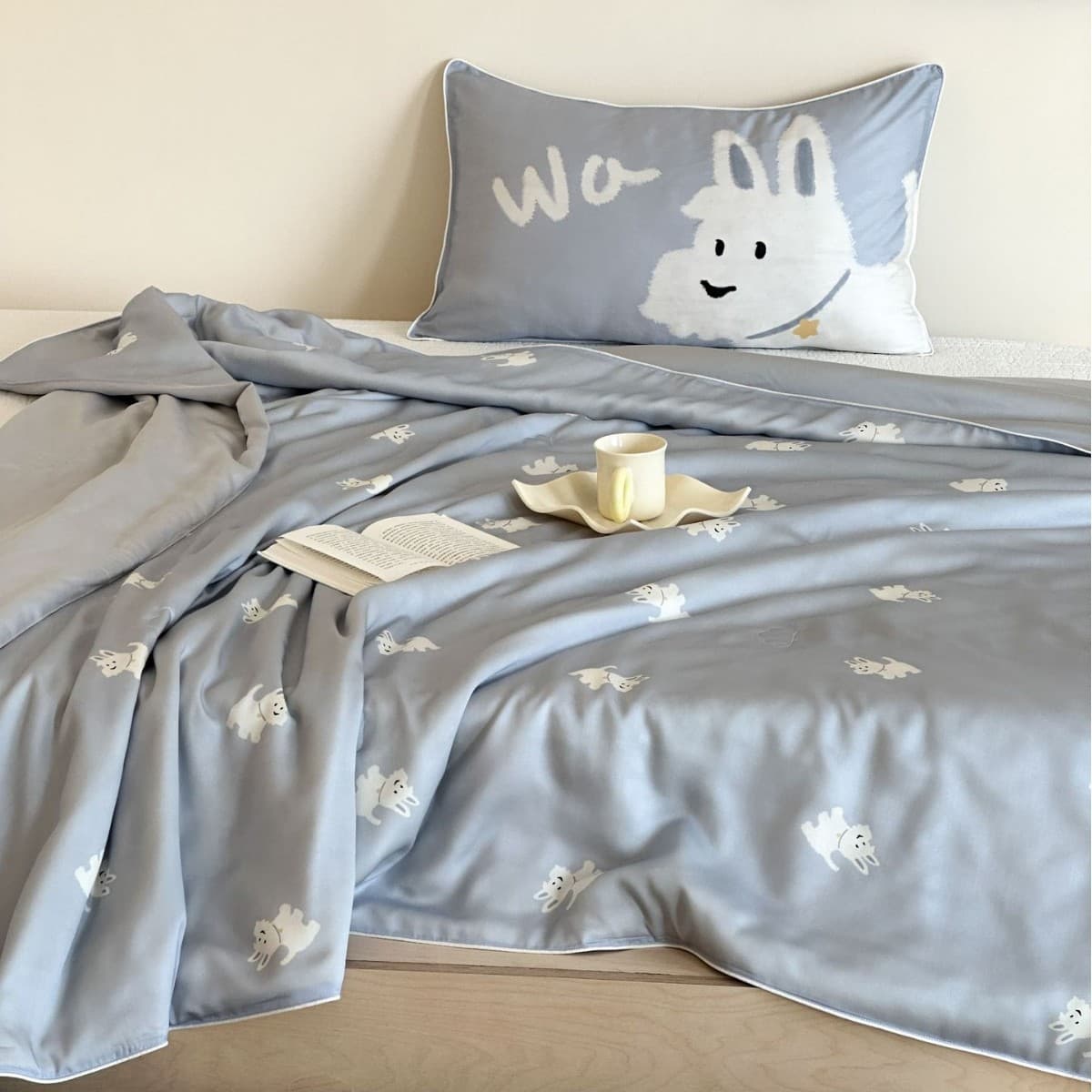60-Piece Lenzing Tencel Summer Quilt 4-Piece Set, Summer Cooling Blanket, Children's Tencel Summer Quilt 3-Piece Set, Soybean Fiber Summer Quilt