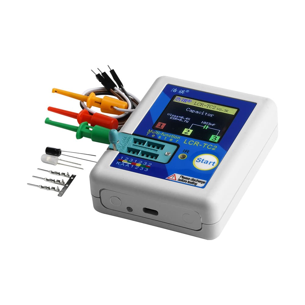 LCR-TC2 English Version Upgraded High Precision Transistor Tester, Full-Color Screen Component Detector V2.3E