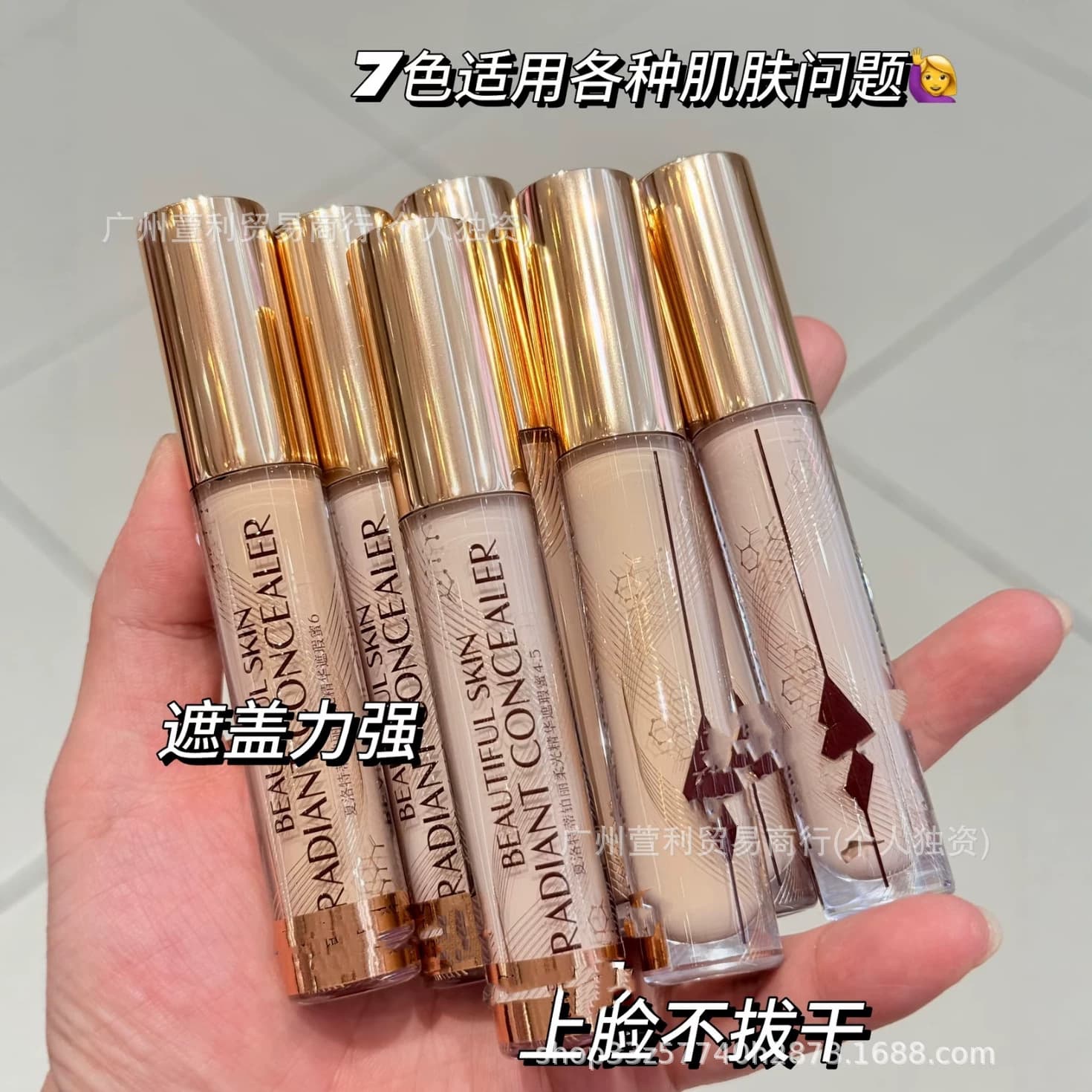 Cross-border Concealer 2g Shades 2.5/3/4/4.5/5/6/6.5 Concealer Dark Circles Blush Highlighter