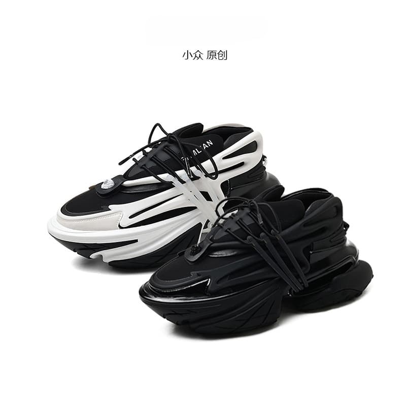 European Station Spaceship Space Shoes for Men and Women Couples Dad Shoes Men's Versatile Sports Yacht Shoes Trendy