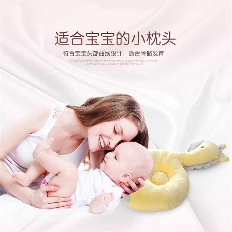 Baby pillowcases for infants aged 0-3 years, designed to prevent flat head, breathable ice silk shaping pillows, wholesale from manufacturers.