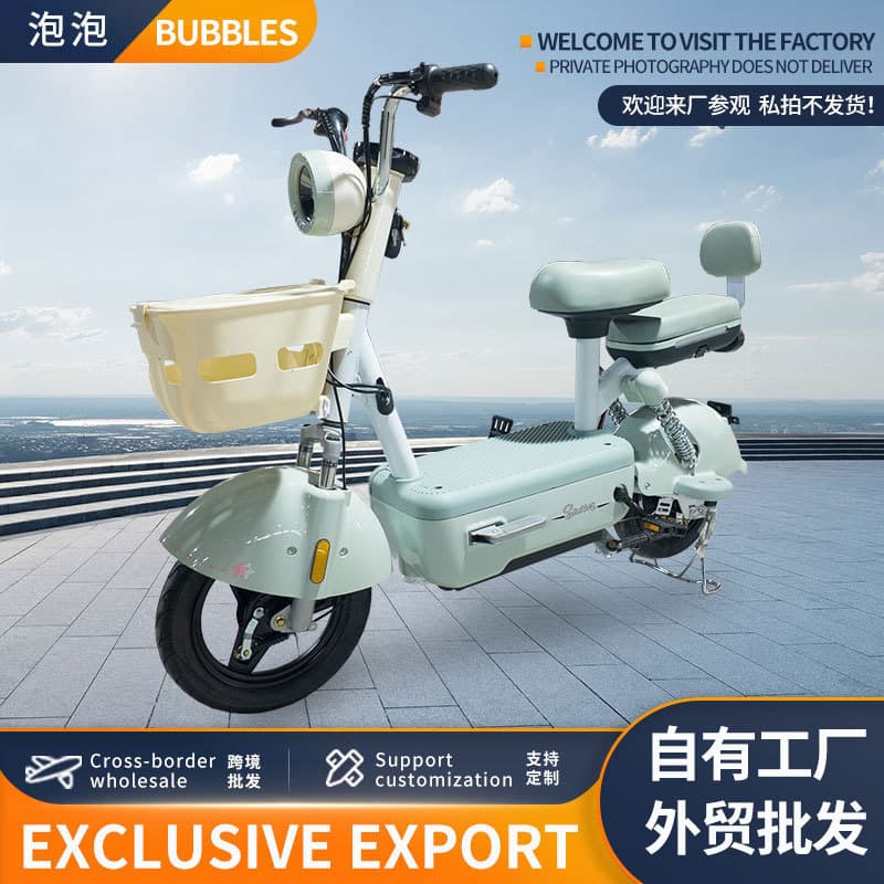 Export Wholesale Electric Motorcycle 48V High Power Cross Scooter Electric Bicycle Bubble Wholesale