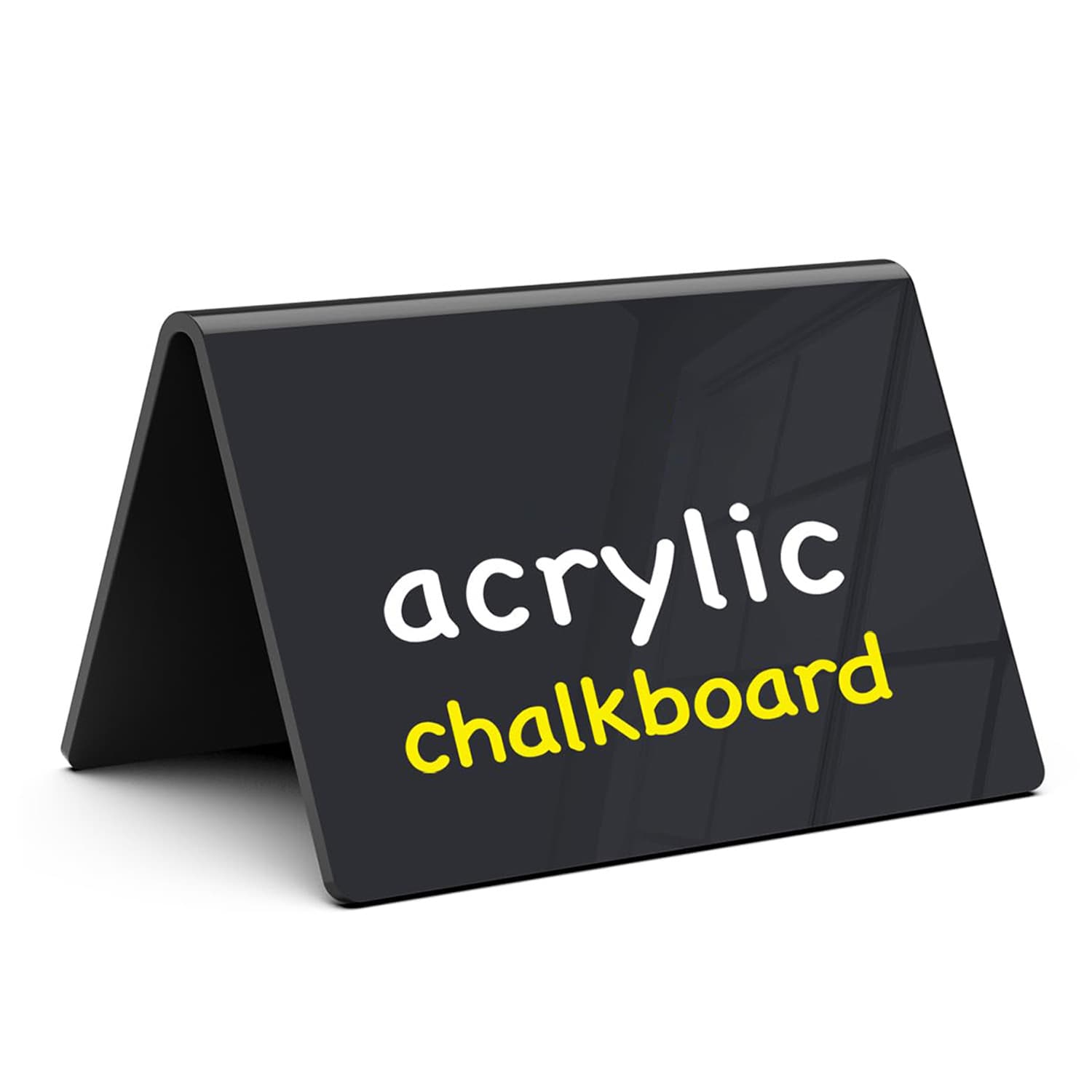 [Cross-border Exclusive] Acrylic Small Blackboard L-Shape V-Shape Desktop Display Message Board Erasable Price Sign Holder