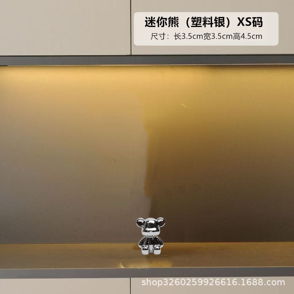Violent Bear Living Room TV Cabinet Luxury High-End Ceramic Wine Cabinet Decorative Ornament Home Internet Celebrity New House