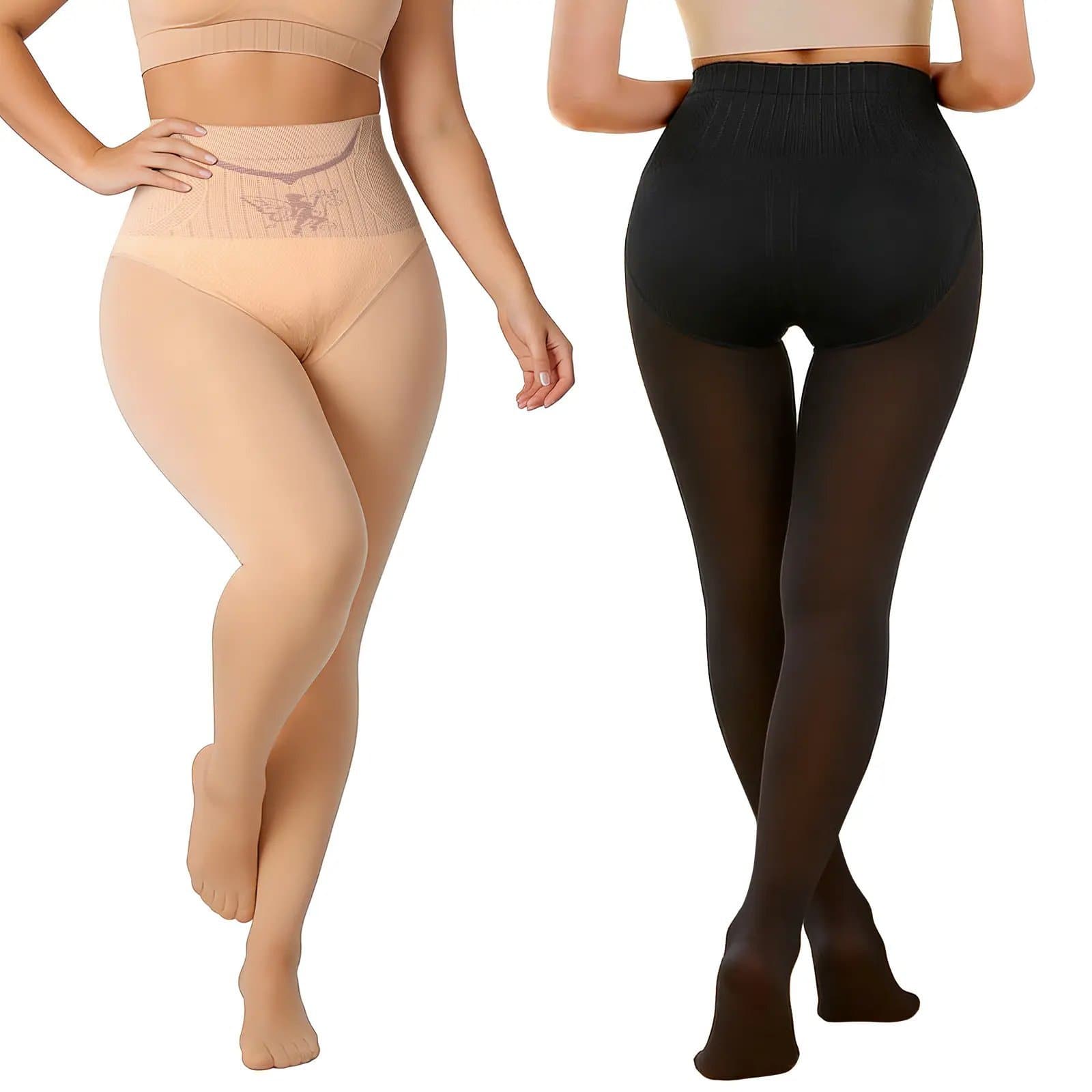 Women's Winter Thermal Pantyhose High Waist Tummy Control Bu