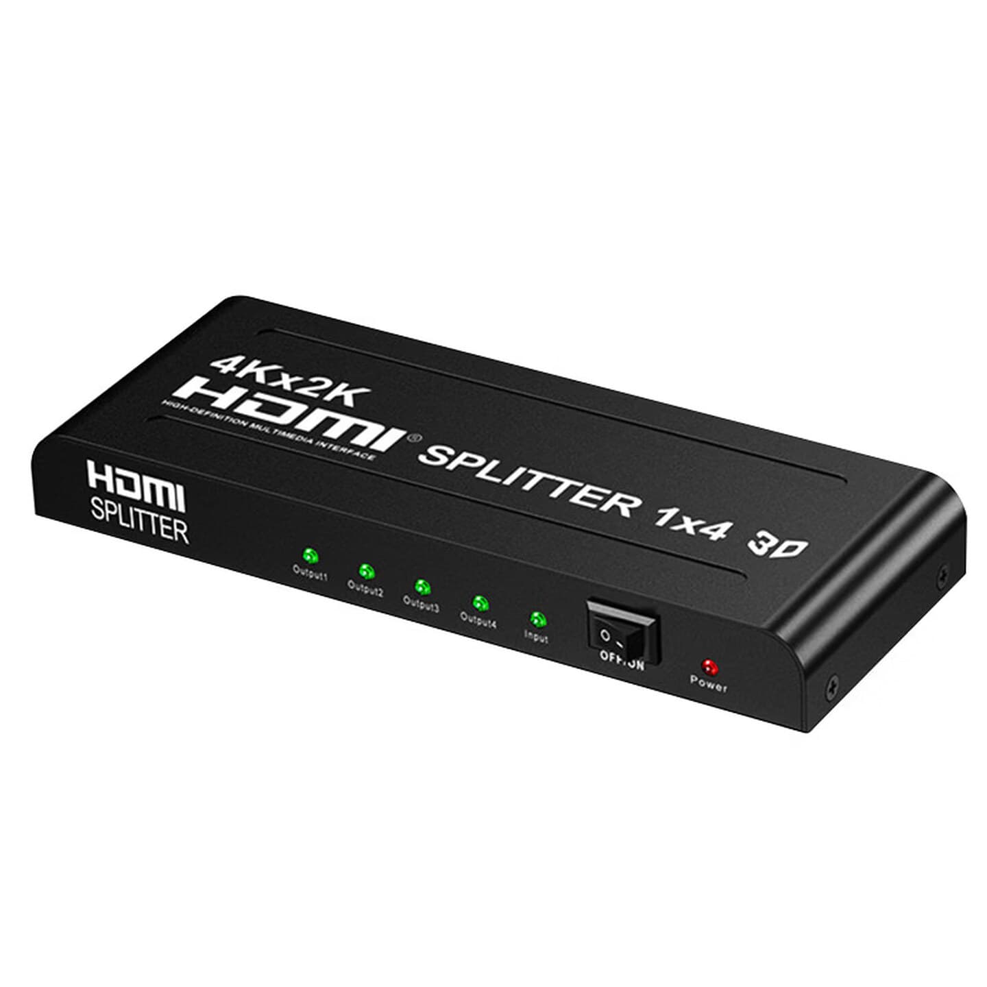 HDMI Splitter 1 in 4 Out, HDMI 4K 1x4 Same Screen Distributor